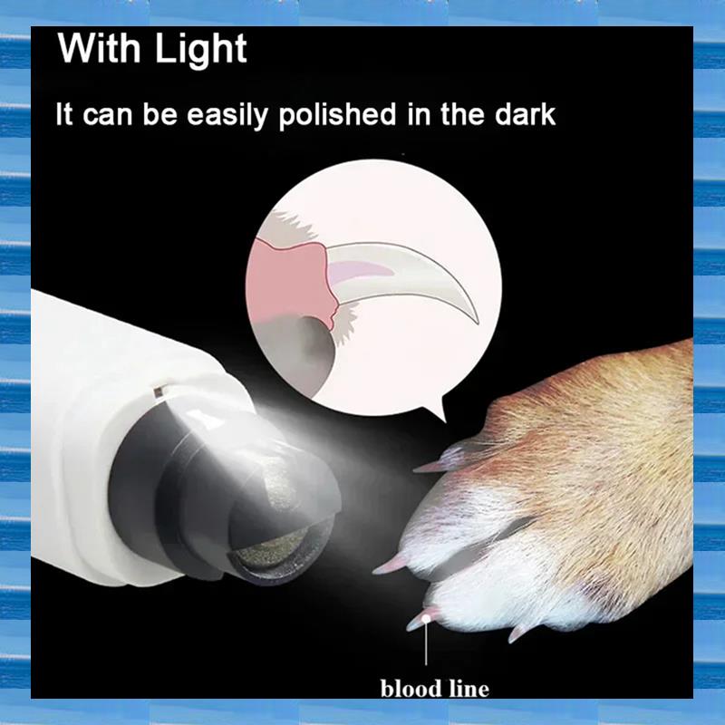 Pet Nail Grinder - الكهربائية الكلب مسمار كليبرز للكلاب مسمار