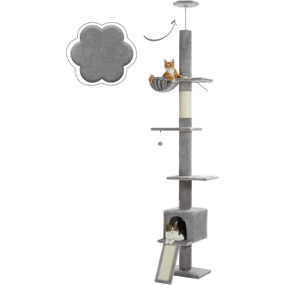 Cat Scratching Post - شجرة قطط قابلة للتعديل بـ 5