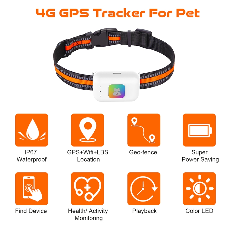 Pet Gps Tracker Collar - جهاز تعقب الحيوانات الأليفة GPS مع