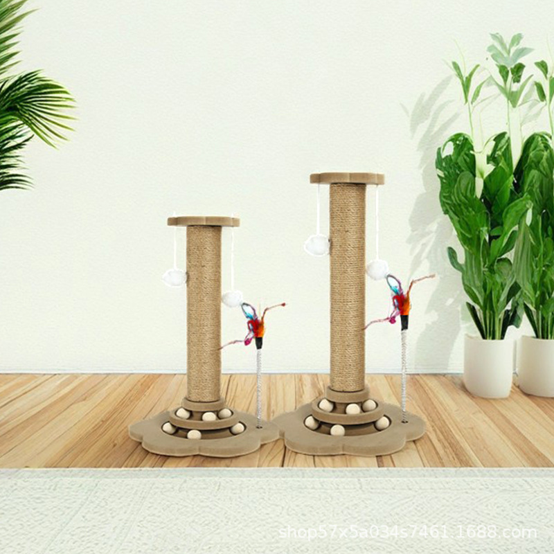 عمود تسلق كبير للقطط على شكل ع - مراجعة Cat Scratching Post وسعره