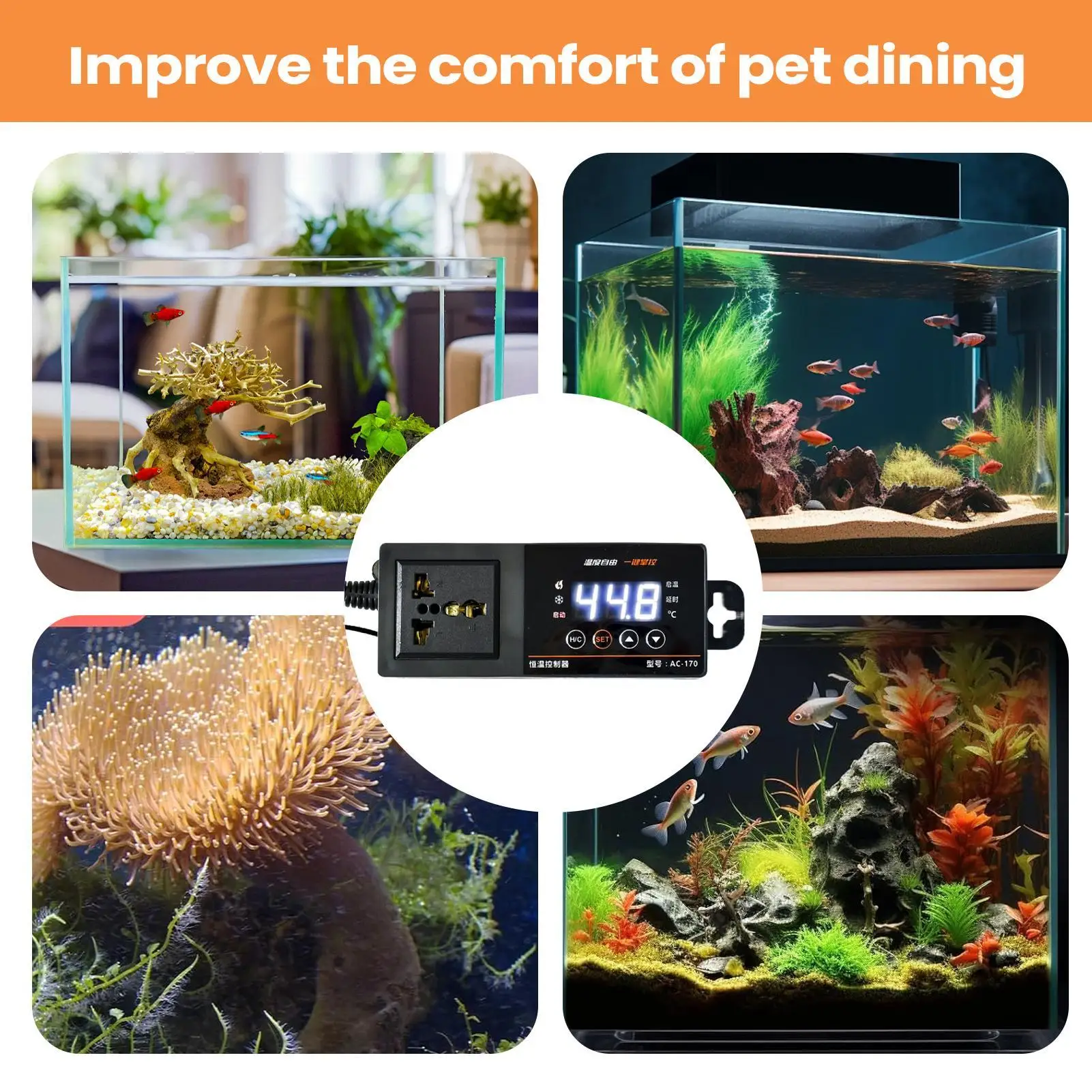 ترموستات لحوض الزواحف بشاشة LE - مراجعة Pet Supplies In Uk وسعره