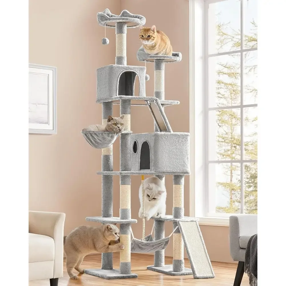 برج قطط كبير 82.5 بوصة مع أرجو - مراجعة Cat Scratching Post وسعره