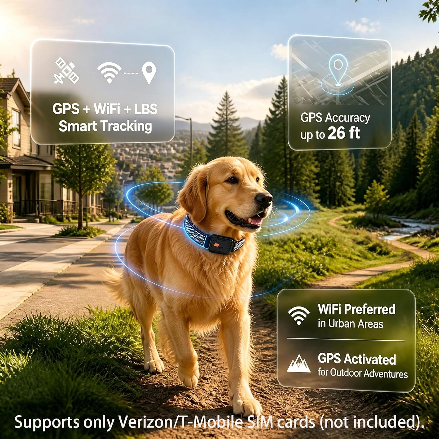 طوق GPS للكلاب، سياج لاسلكي لل - مراجعة Pet Gps Tracker Collar وسعره