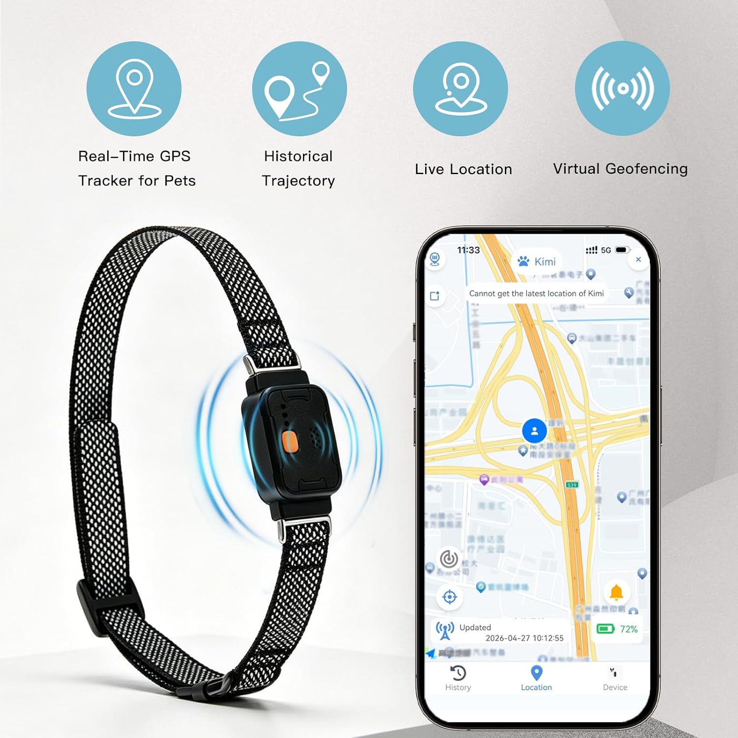 طوق GPS للكلاب، سياج لاسلكي لل - مراجعة Pet Gps Tracker Collar وسعره